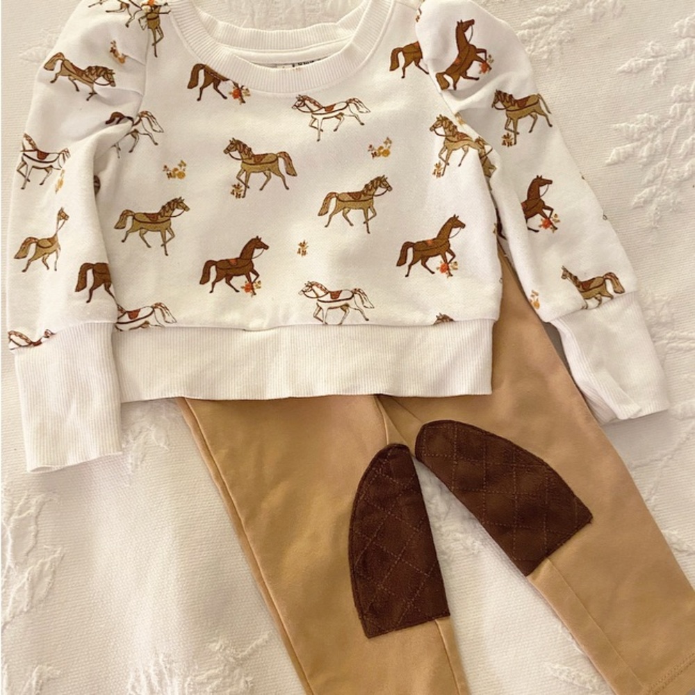 Janie & Jack equestrian set. Size 12-18m